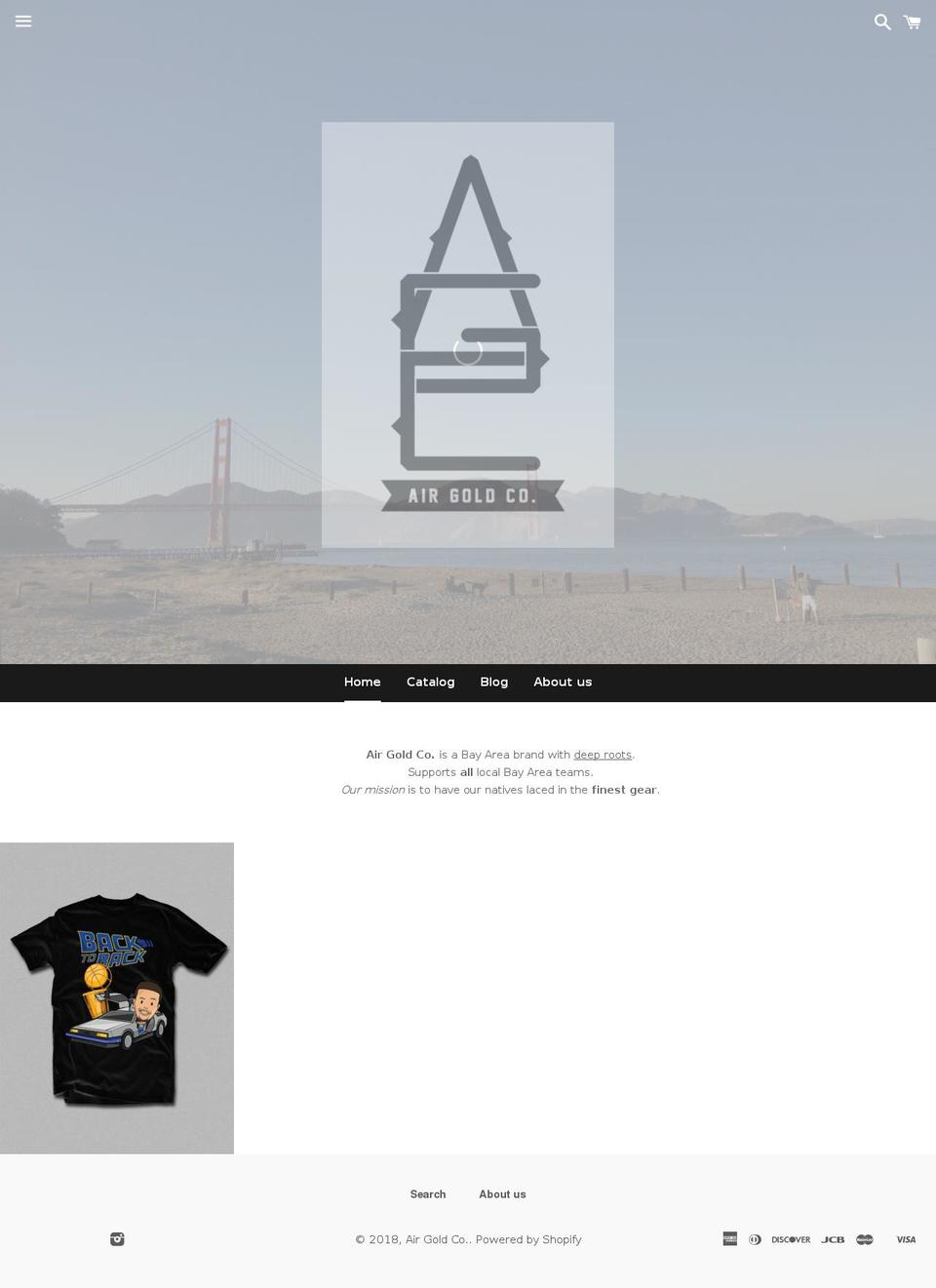airgoldco.com — Shopify storefront screenshot