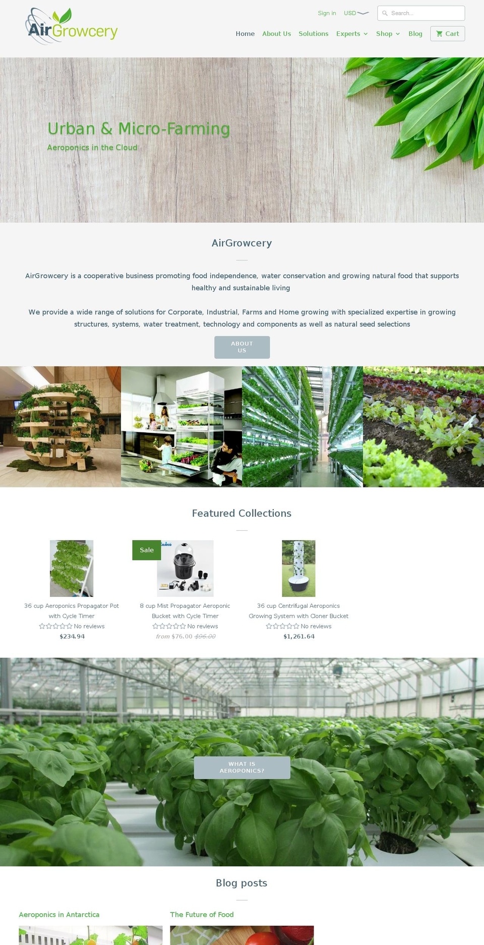 airgrowcery.com — Shopify storefront screenshot