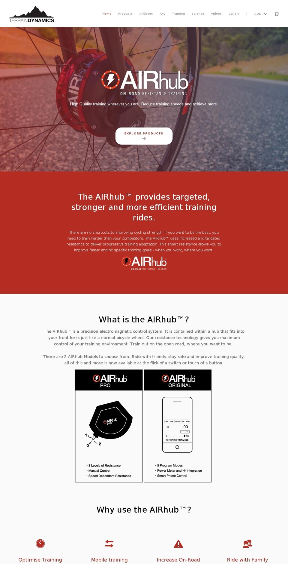 airhub.com.au shopify website screenshot