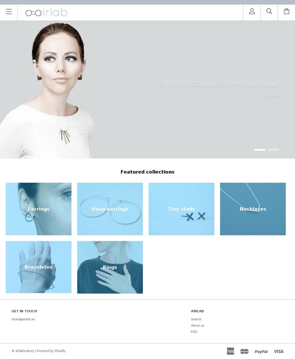 airlab.se shopify website screenshot