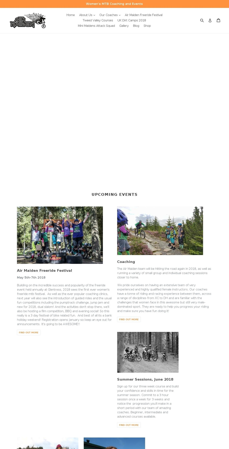 airmaiden.com — Shopify storefront screenshot