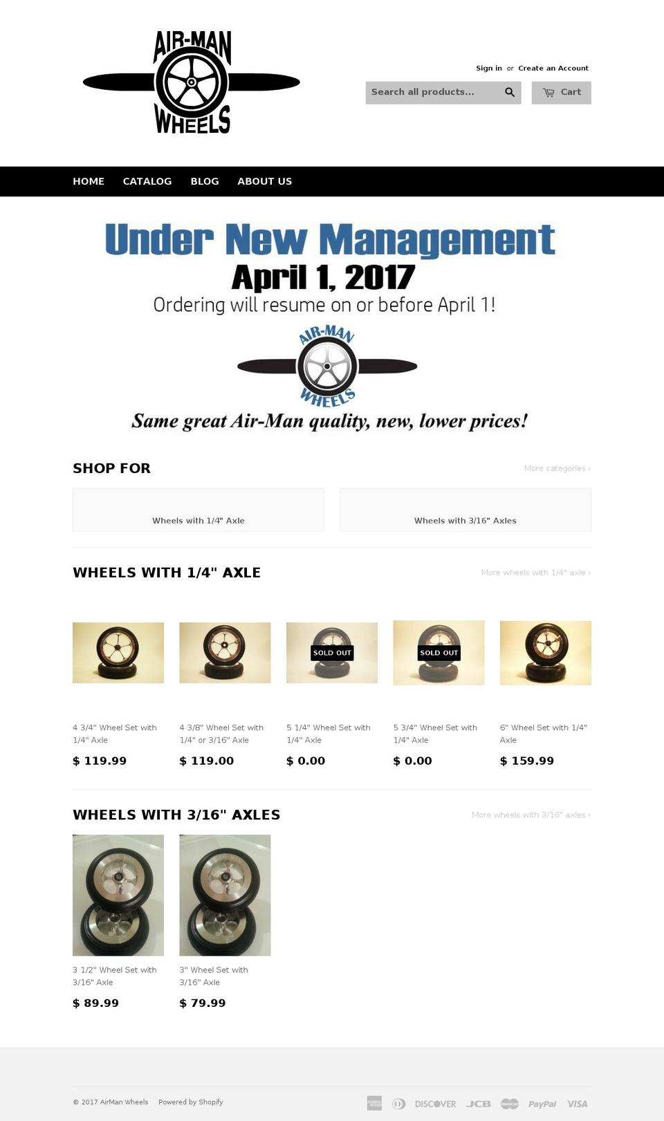 airmanwheels.com shopify website screenshot