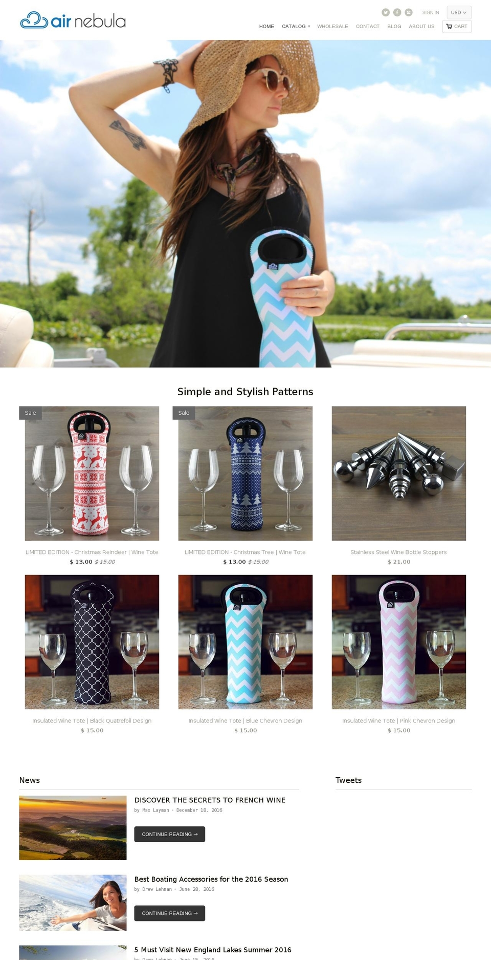 airnebula.com shopify website screenshot