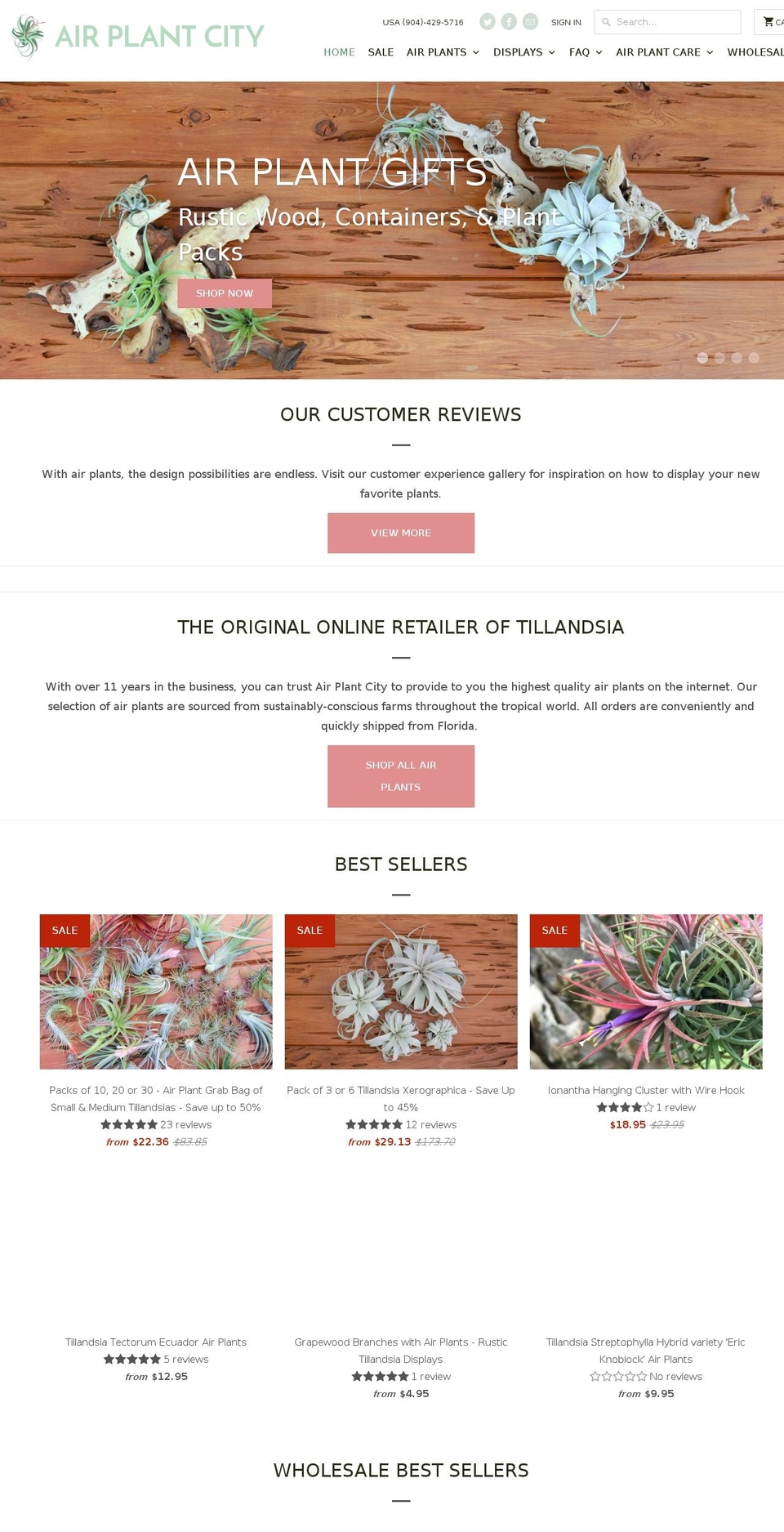 airplantsforsale.com — Shopify storefront screenshot