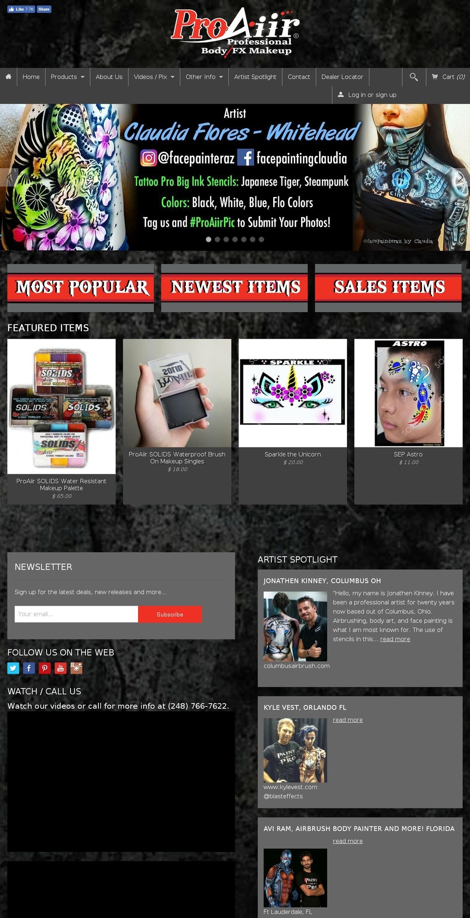 Black 2018 Shopify theme site example airprobodyarts.com