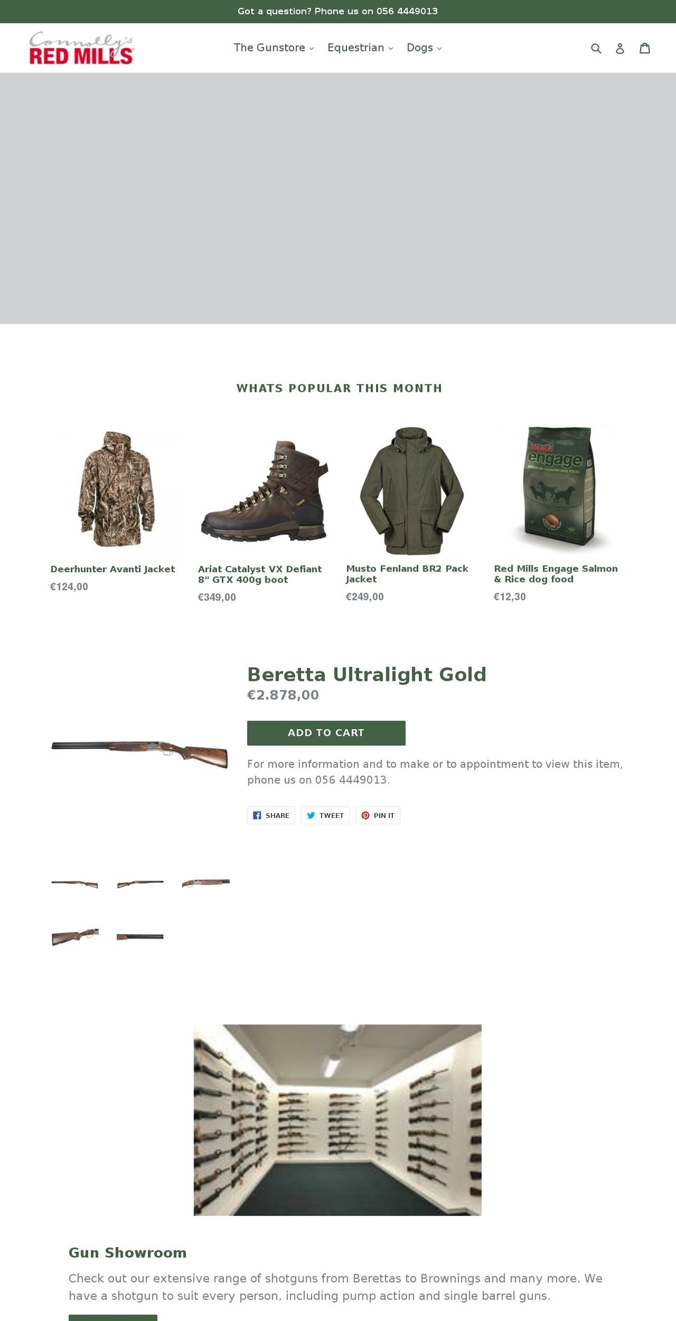 airrifle.ie shopify website screenshot