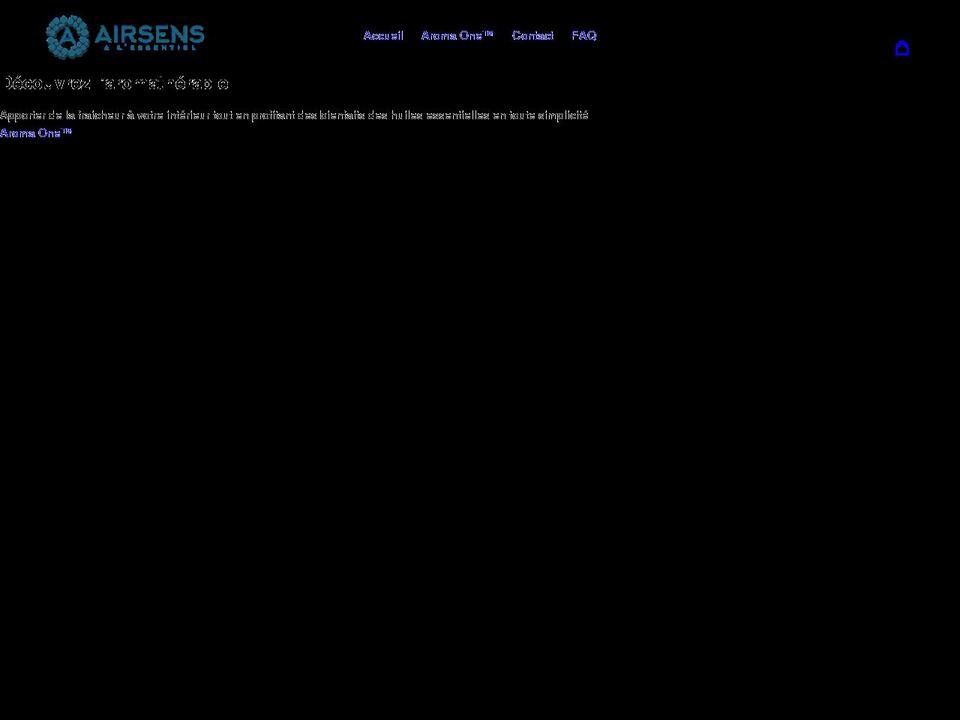 airsens.fr shopify website screenshot