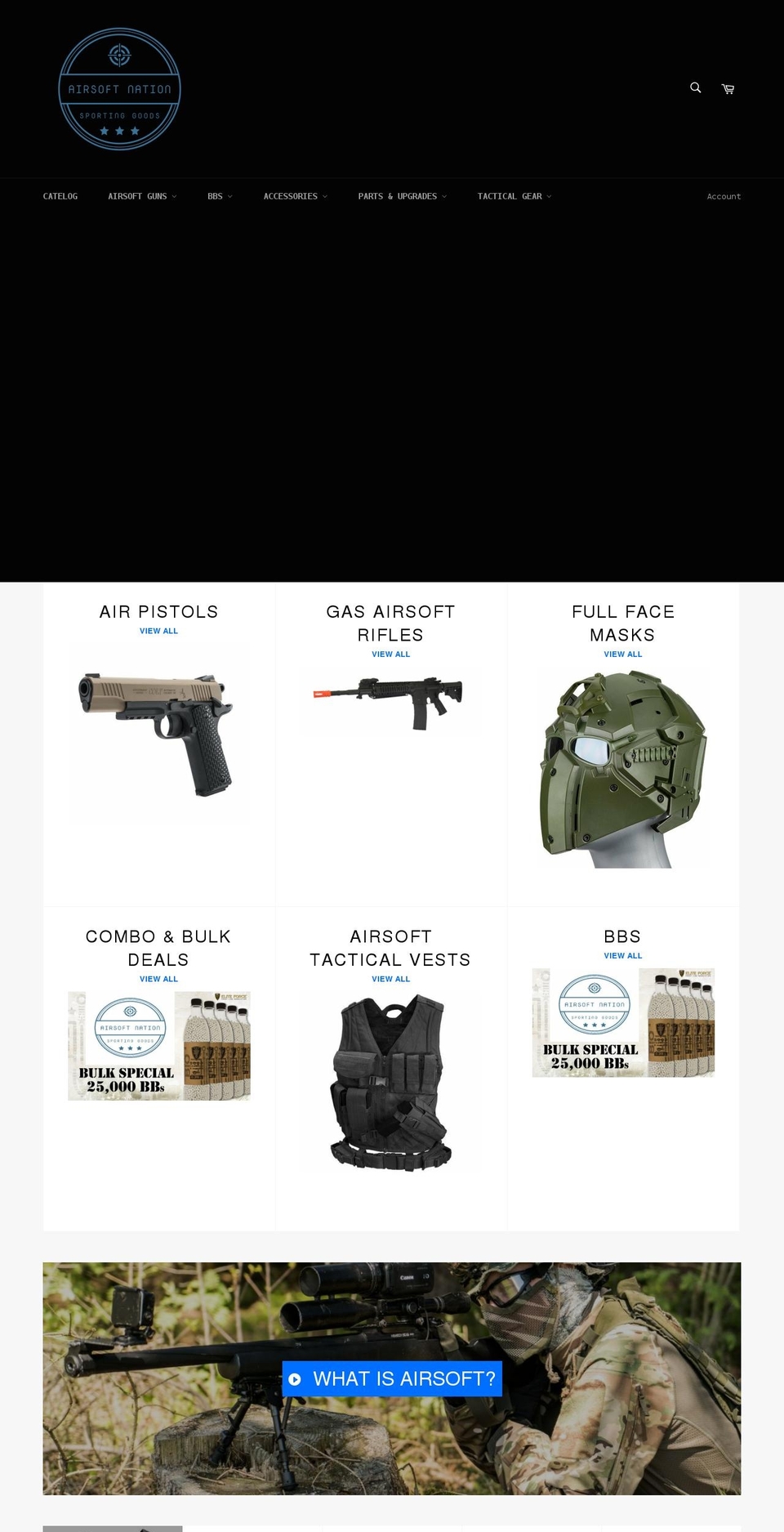 airsoft-nation.com shopify website screenshot