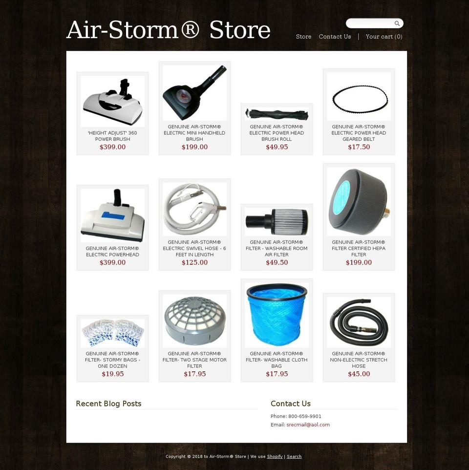 airstorm.com — Shopify storefront screenshot