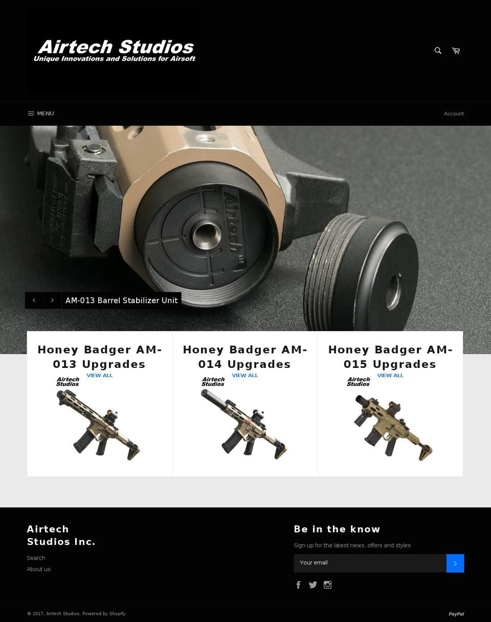 airtechstudios.com shopify website screenshot