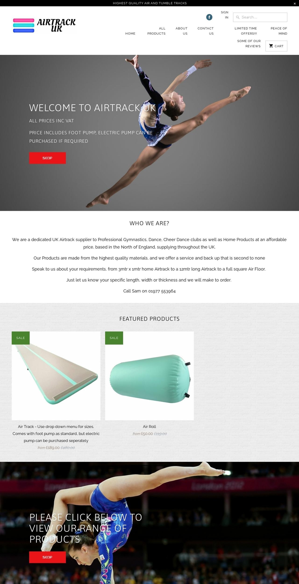 airtrackuk.com shopify website screenshot