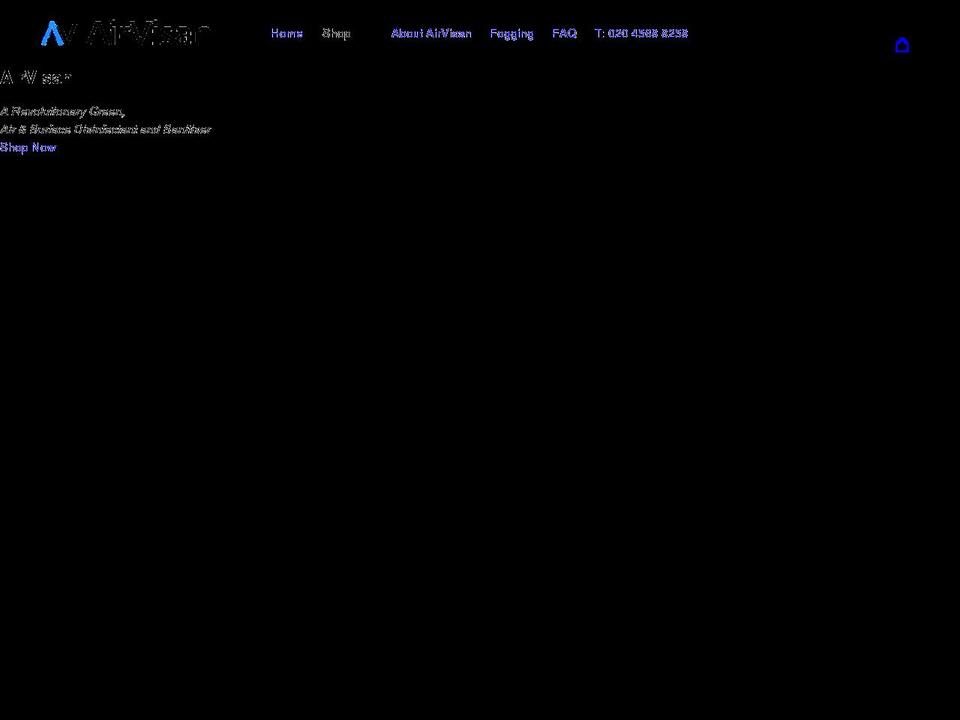 New Site Shopify theme site example airvisan.com