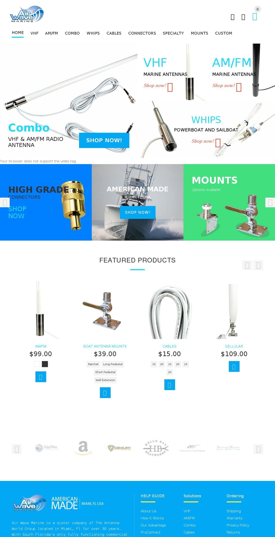 install-me-yourstore-v2-1-9 Shopify theme site example airwavemarine.com