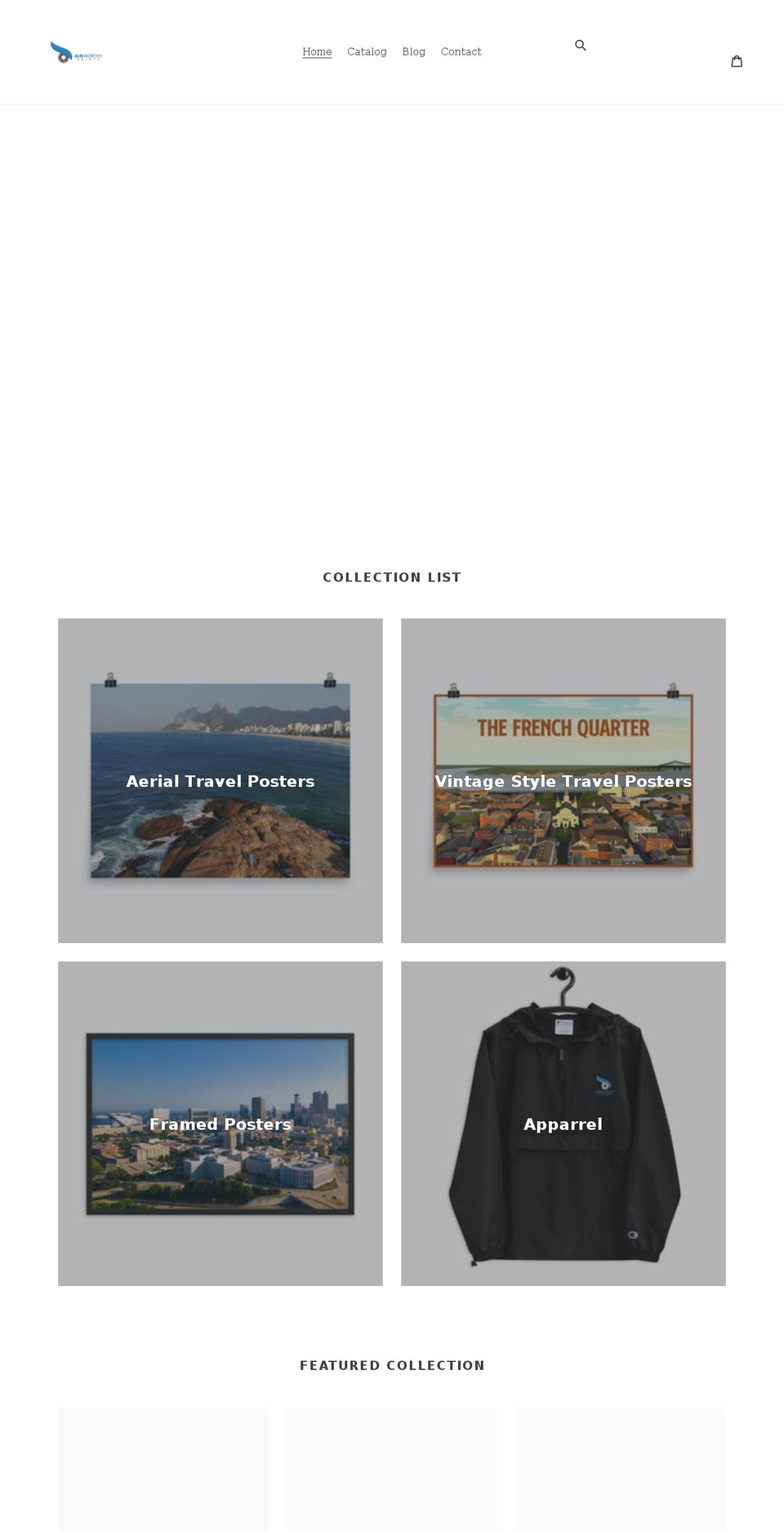 airworthyprints.com shopify website screenshot