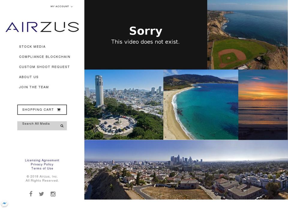 airzus.com shopify website screenshot