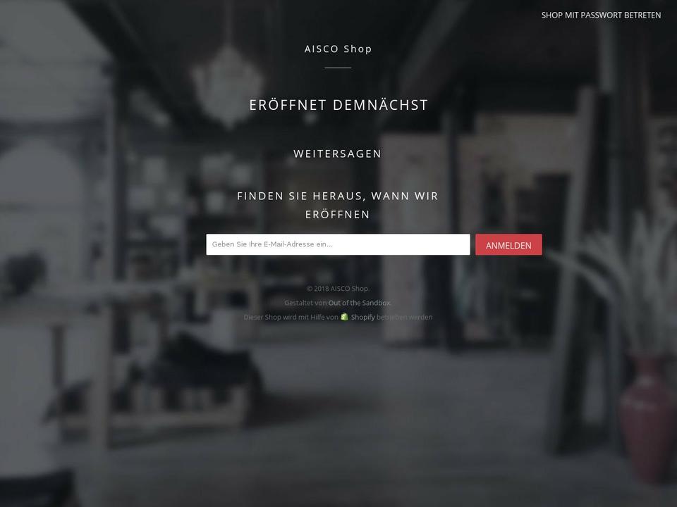 aiscoshop.com — Shopify storefront screenshot
