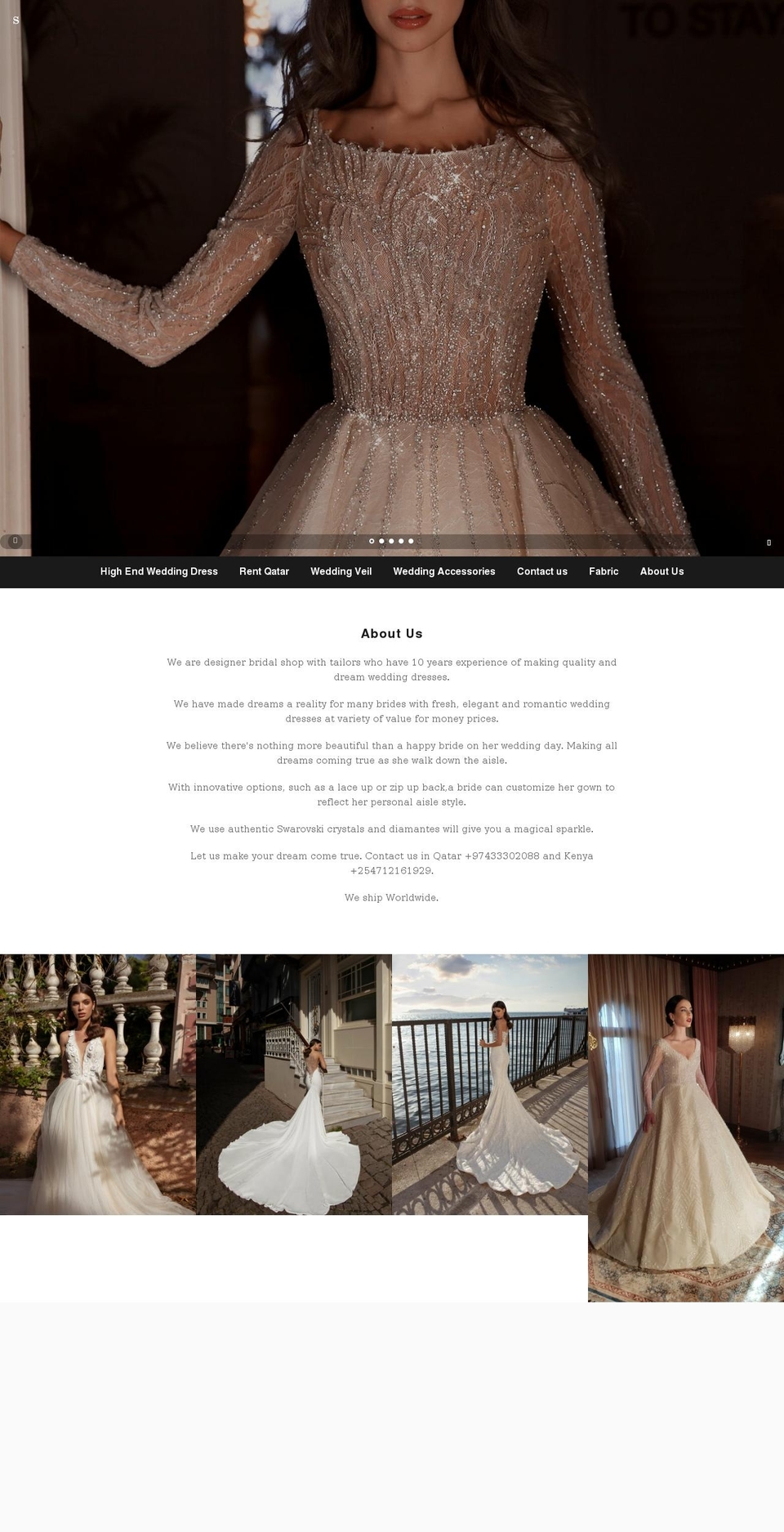 aishafashionworldbridal.com — Shopify storefront screenshot