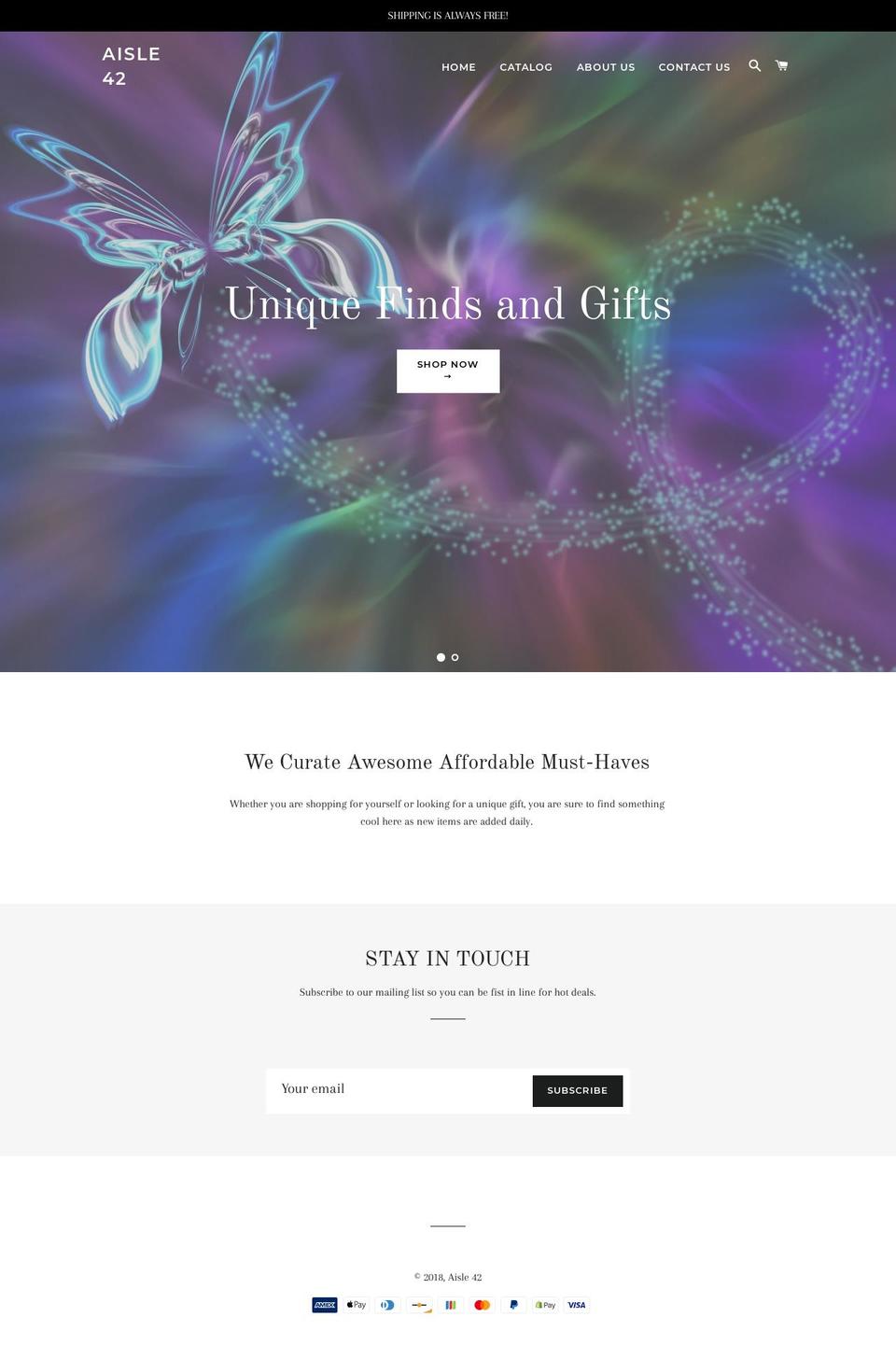 aisle42.com — Shopify storefront screenshot