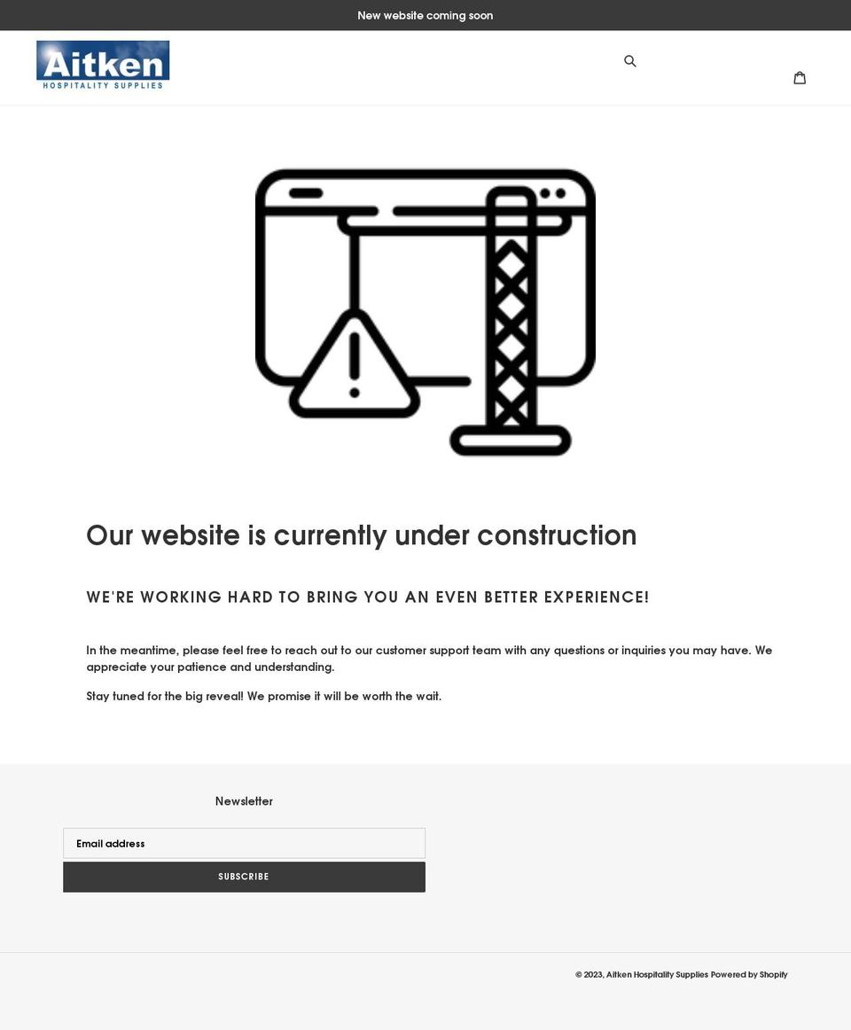 aitkenhospitalitysupplies.com shopify website screenshot
