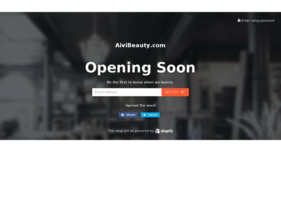 aivibeauty.com — Shopify storefront screenshot