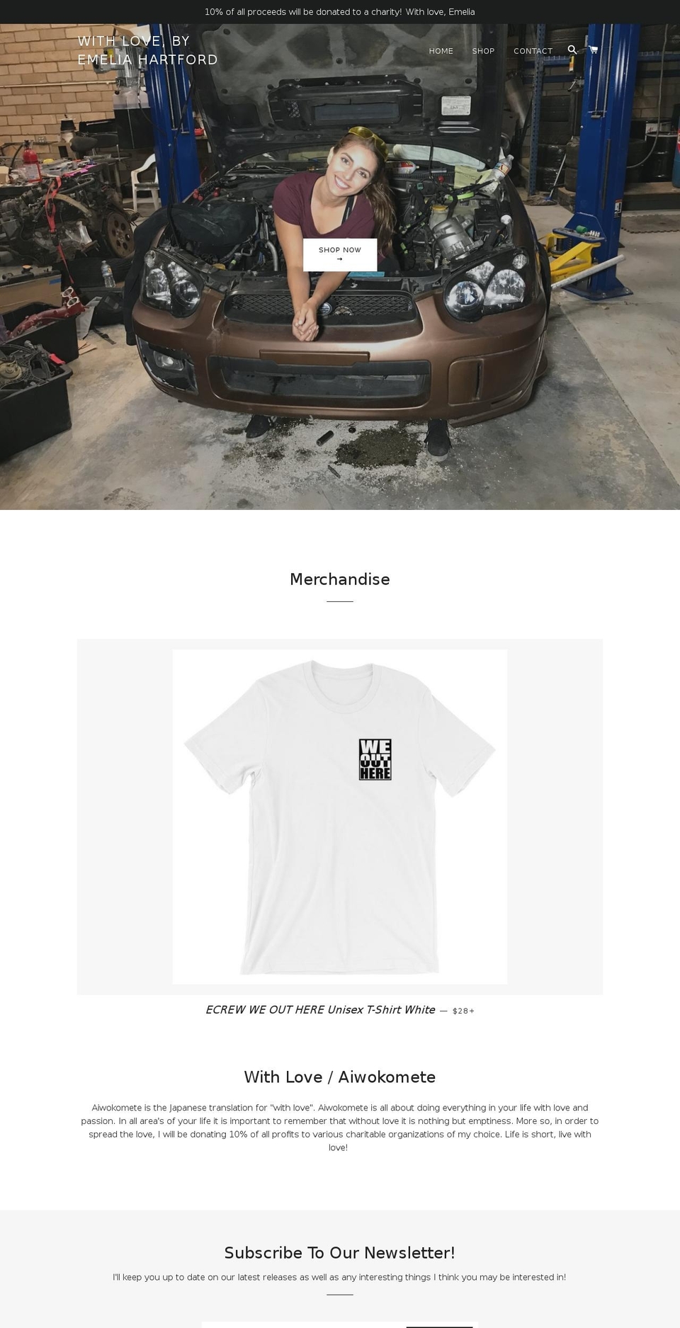 aiwokomete.com — Shopify storefront screenshot
