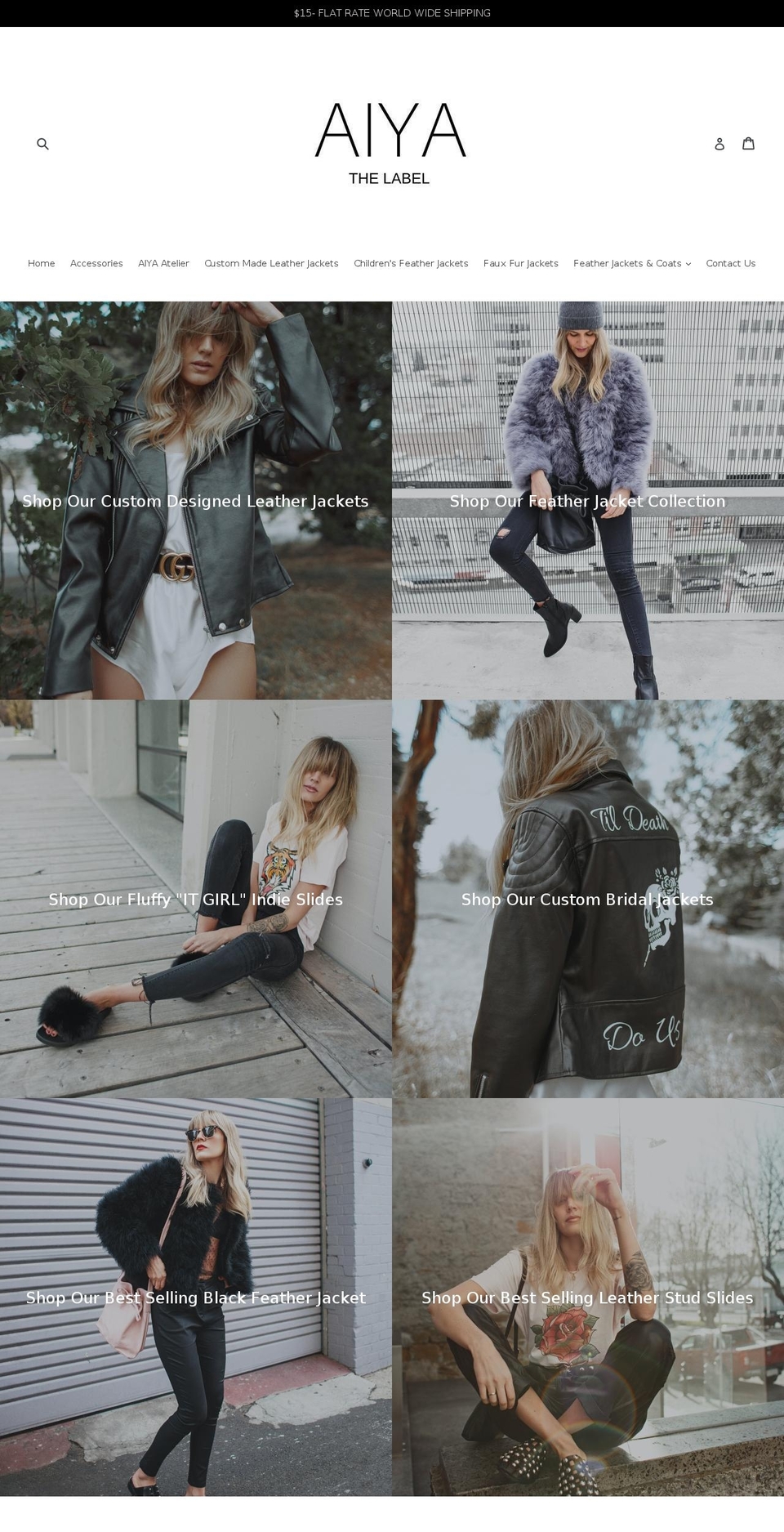 aiyathelabel.com — Shopify storefront screenshot