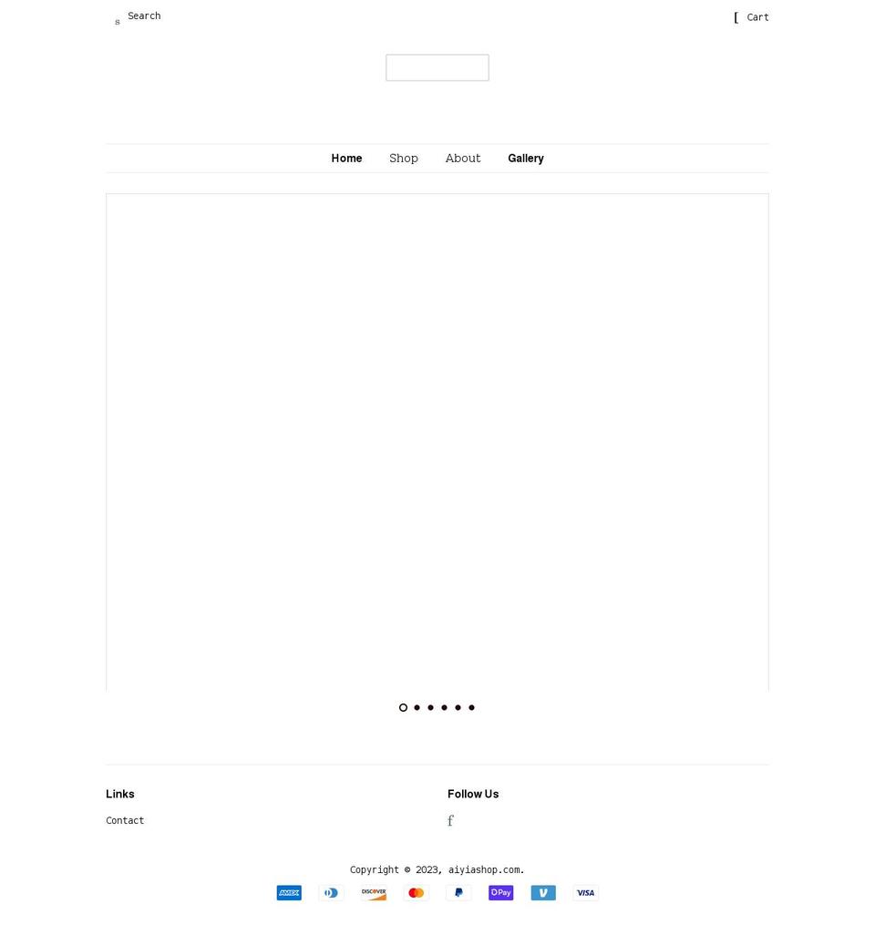 aiyiashop.com shopify website screenshot