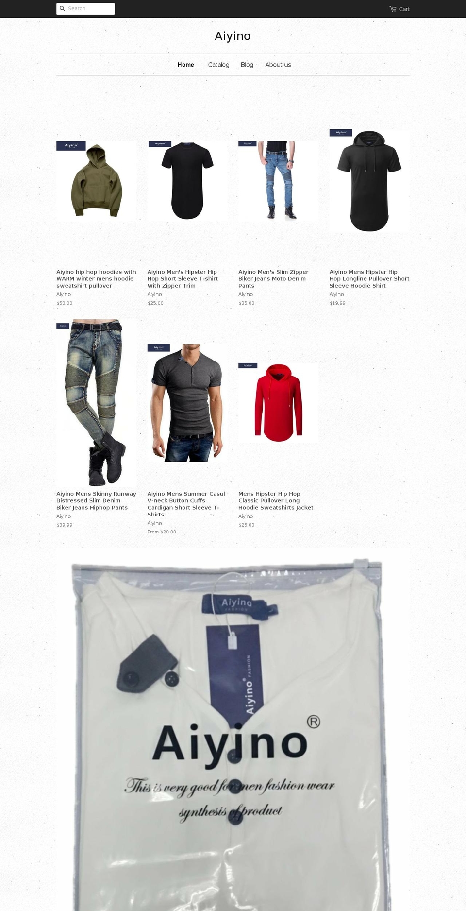 aiyino.com shopify website screenshot