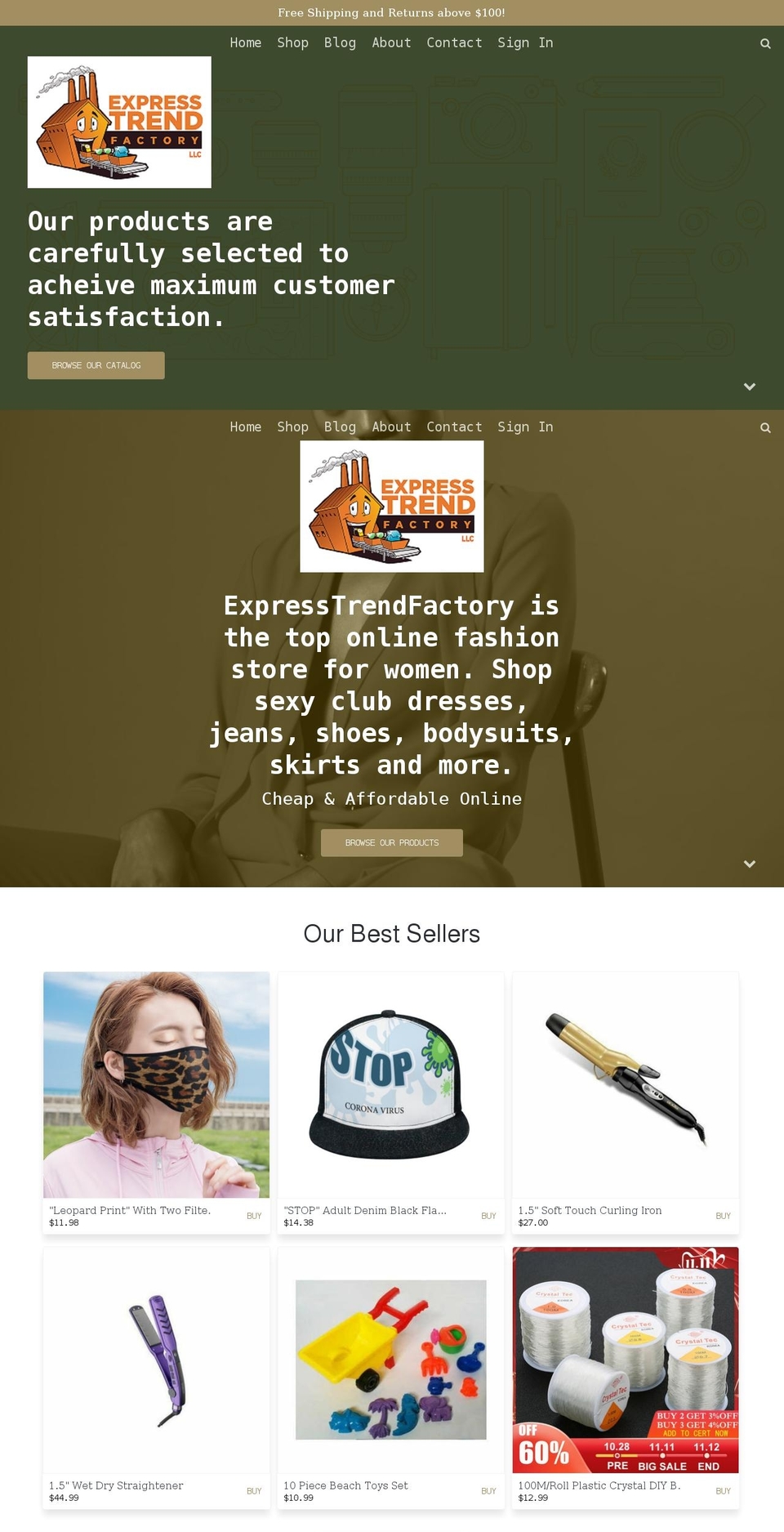 ajaiceonworld.com — Shopify storefront screenshot