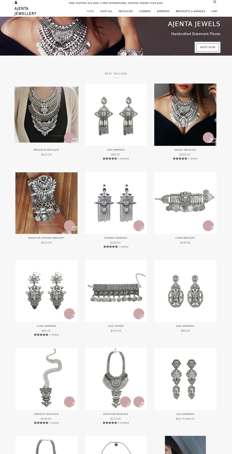 ajenta.com.au shopify website screenshot
