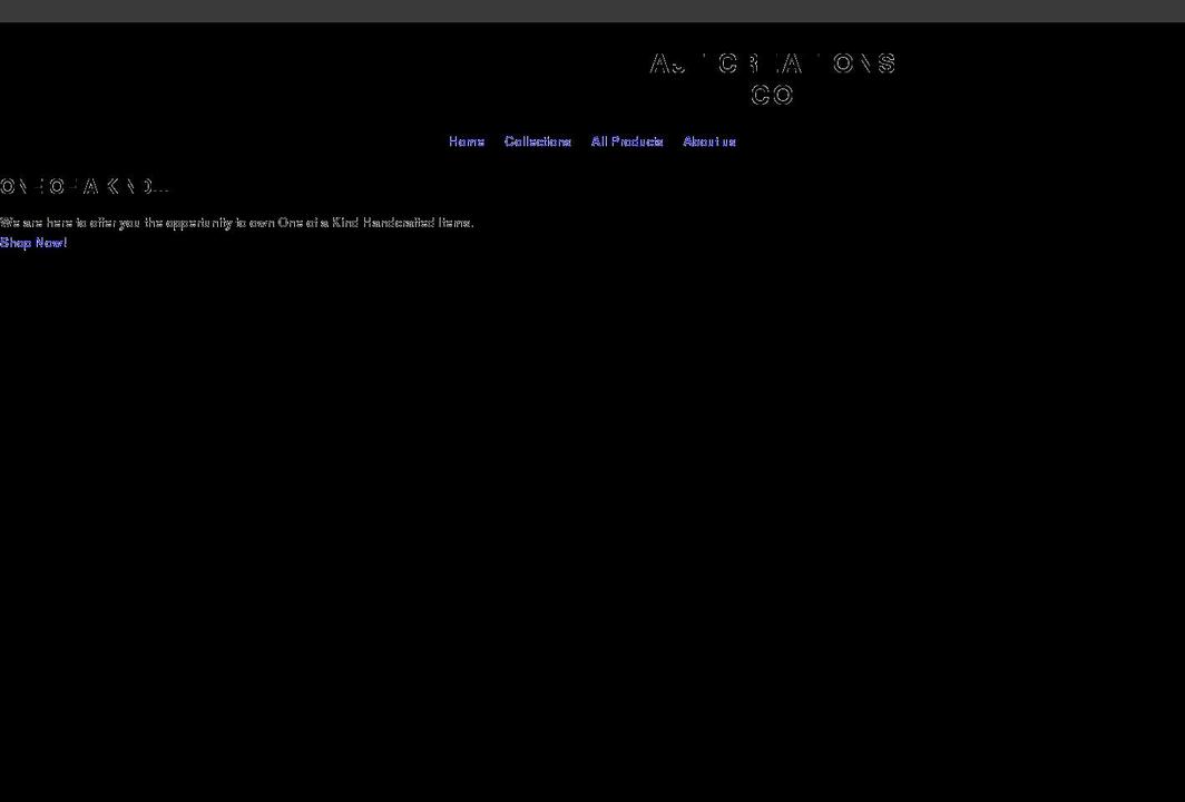 ajfcreationsco.com shopify website screenshot