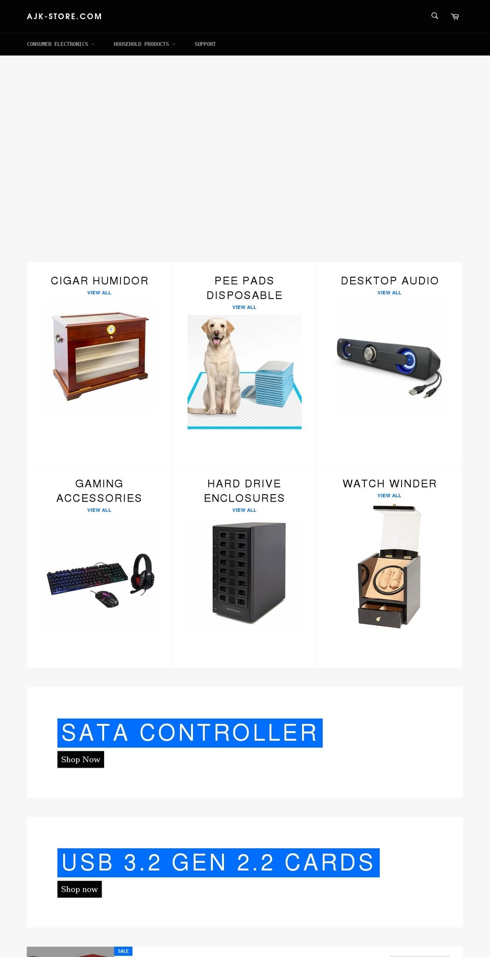 ajk-store.com shopify website screenshot