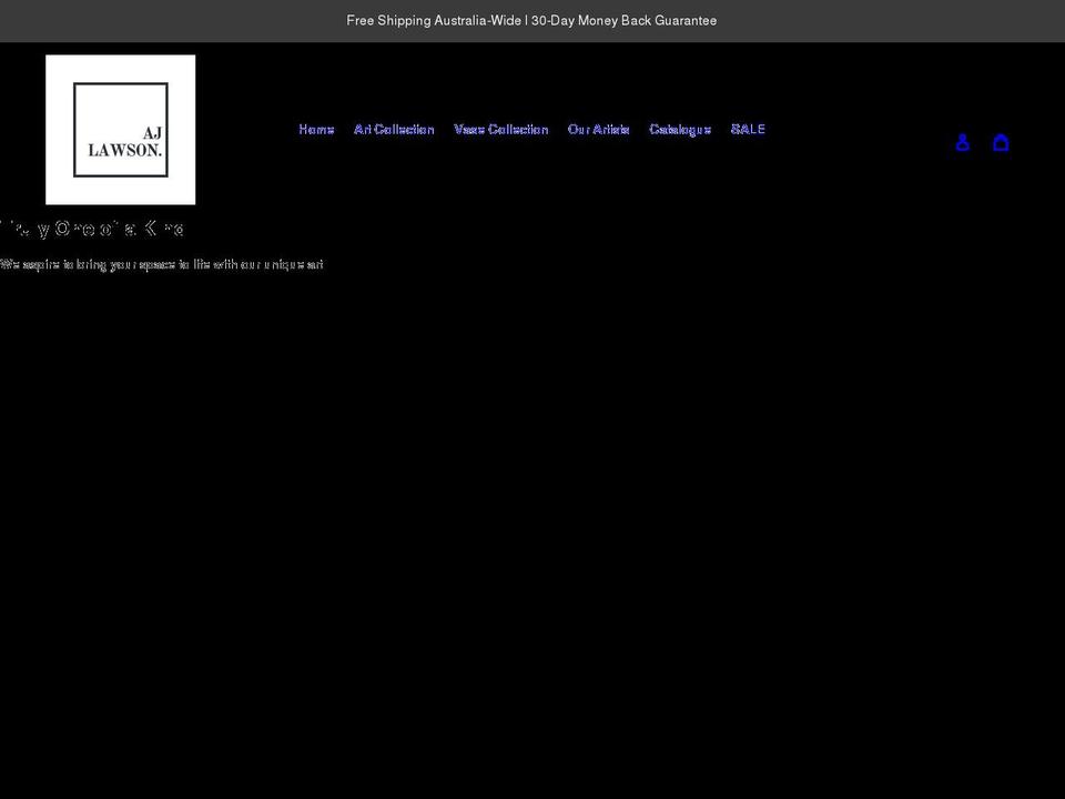 ajlawson.com.au shopify website screenshot