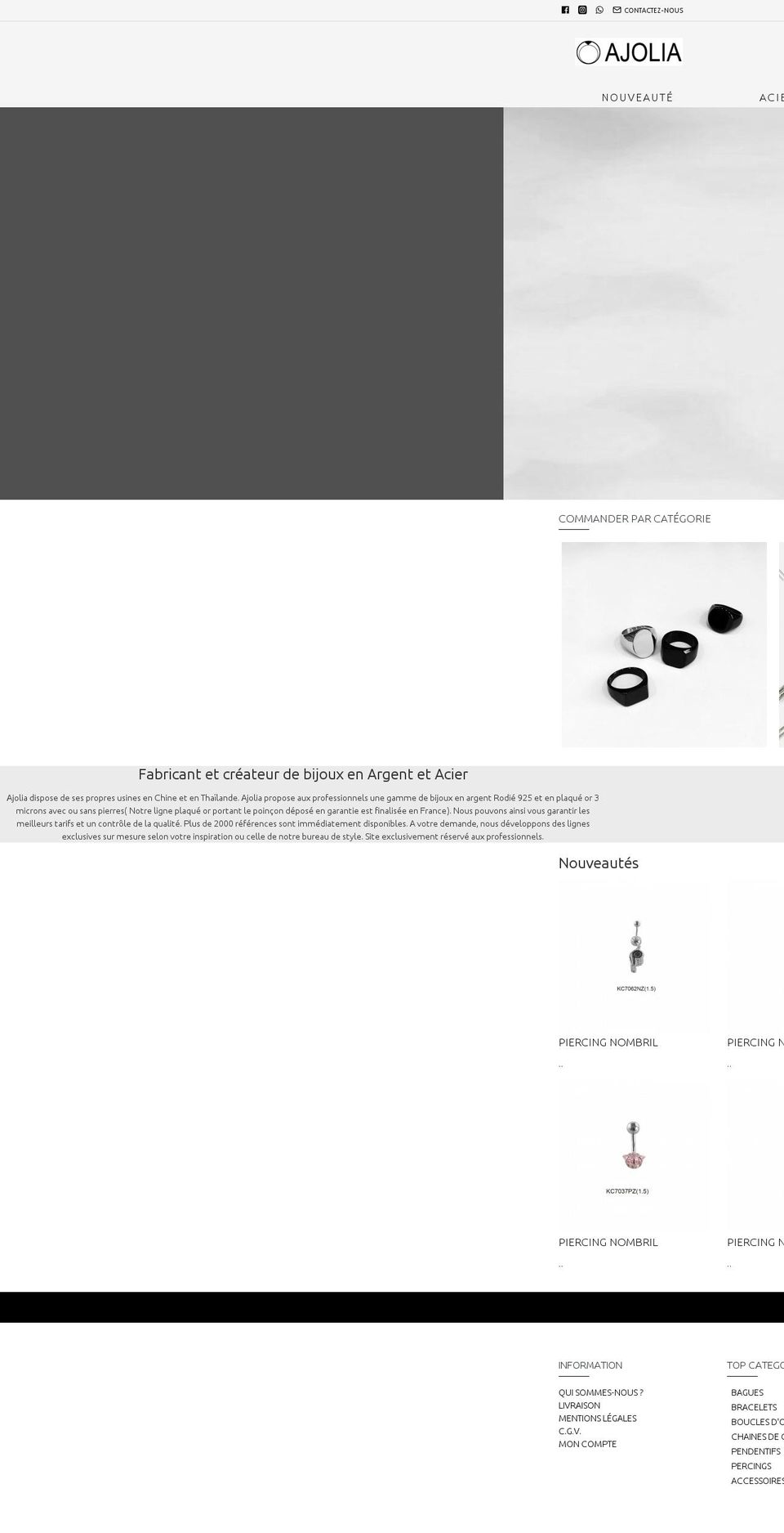 ajolia.com — Shopify storefront screenshot