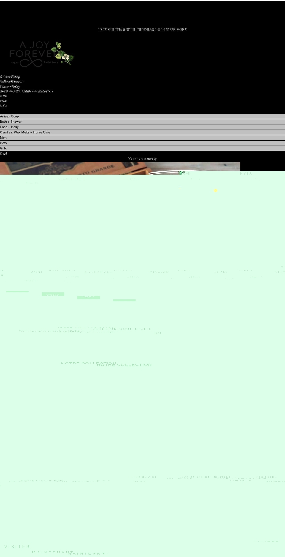 ajoyforever.com shopify website screenshot