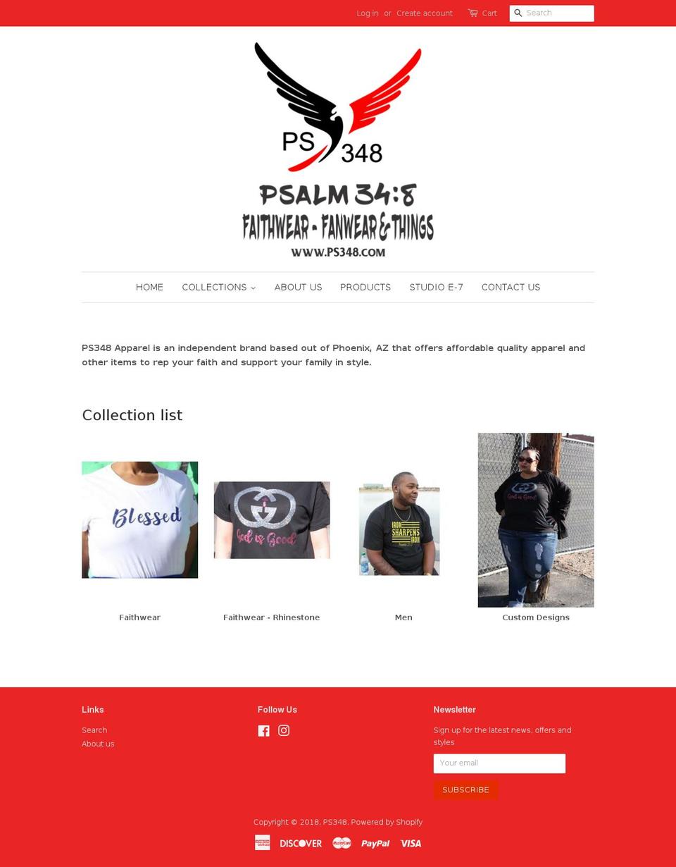 ajschristianapparel.com — Shopify storefront screenshot