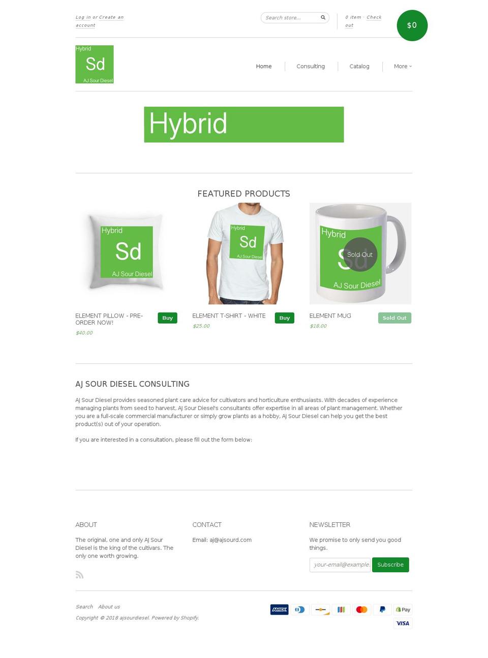 ajsourdiesel.com shopify website screenshot