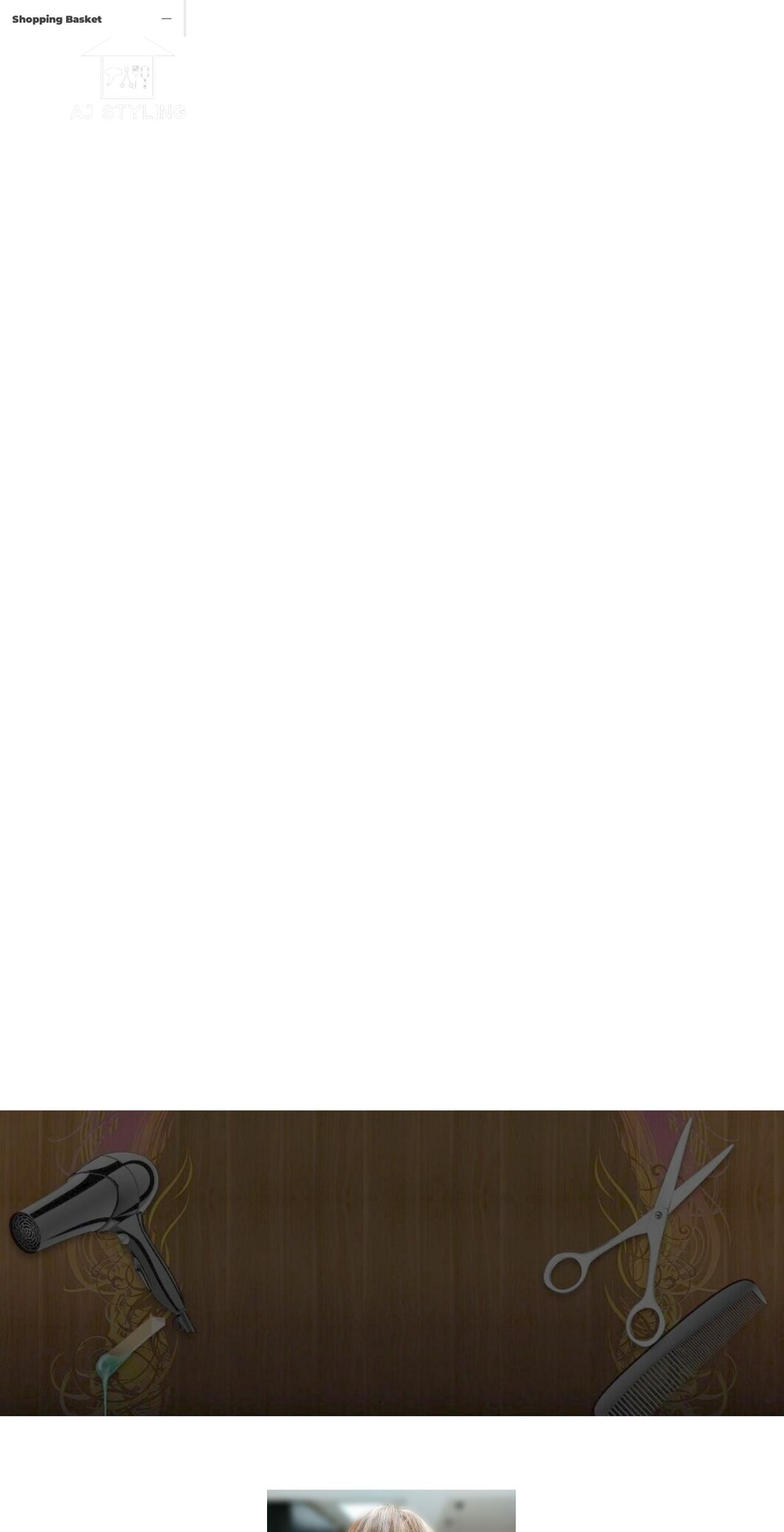 ajstyling.com — Shopify storefront screenshot