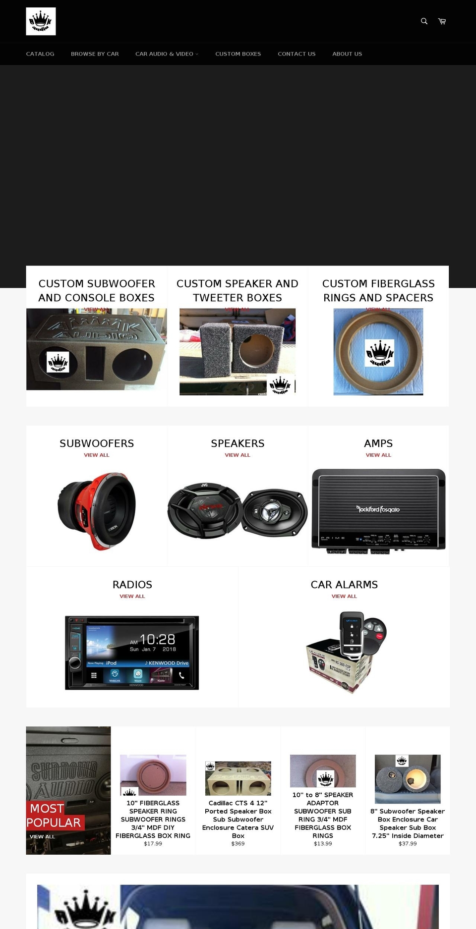 ak-audio.com shopify website screenshot