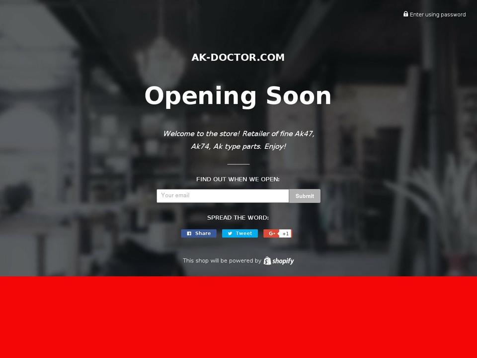 ak-doctor.com — Shopify storefront screenshot