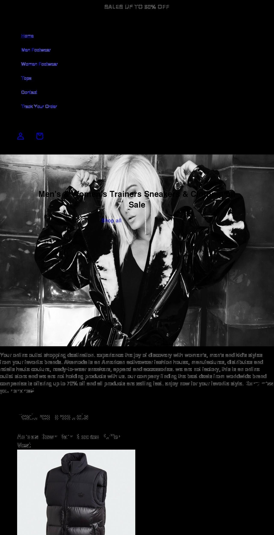 akamoda.com shopify website screenshot