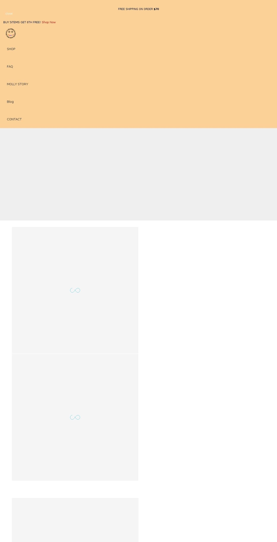 akamolly.com shopify website screenshot
