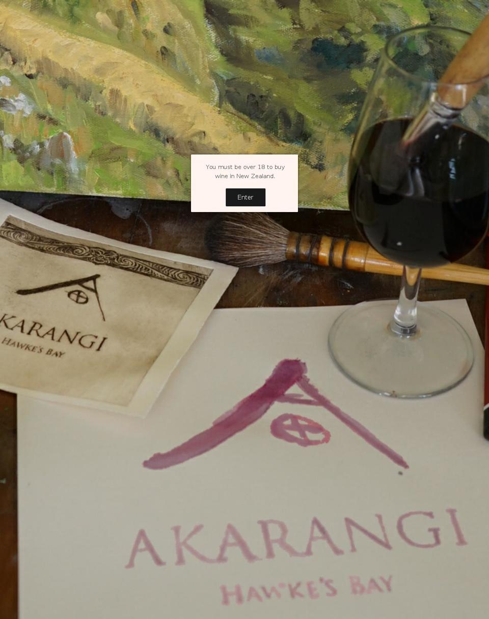 akarangi.co.nz shopify website screenshot