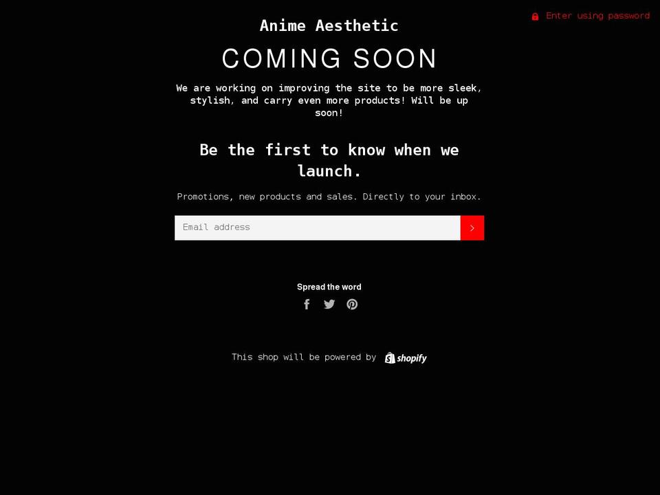 akatsukiaesthetic.com shopify website screenshot