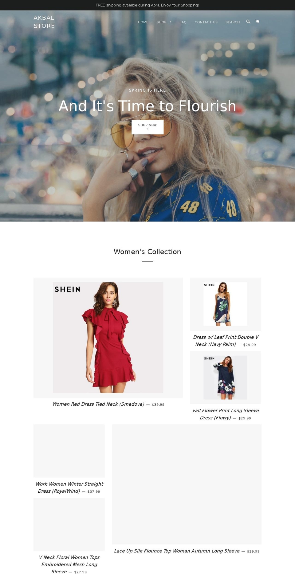 akbalstore.com — Shopify storefront screenshot