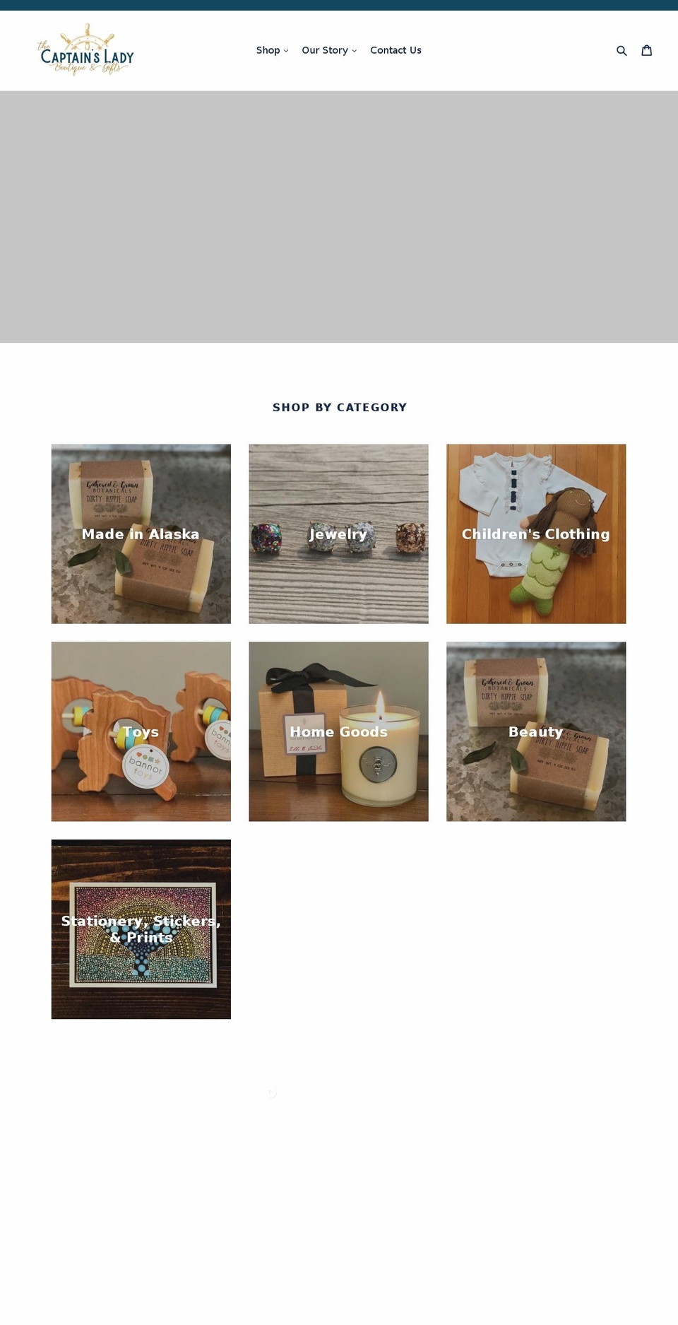 akcaptainslady.com shopify website screenshot