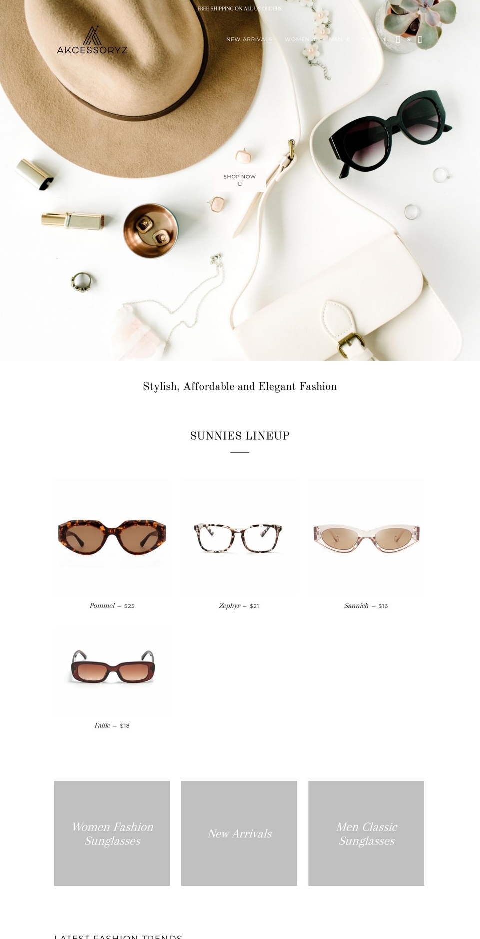 akcessoryz.com shopify website screenshot