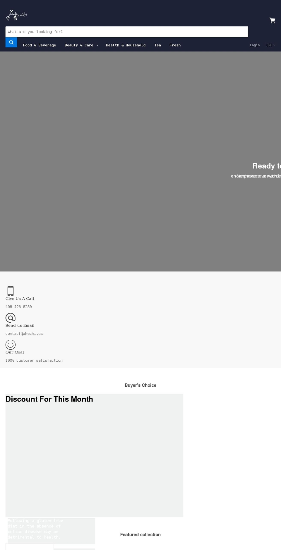 akechi.net shopify website screenshot