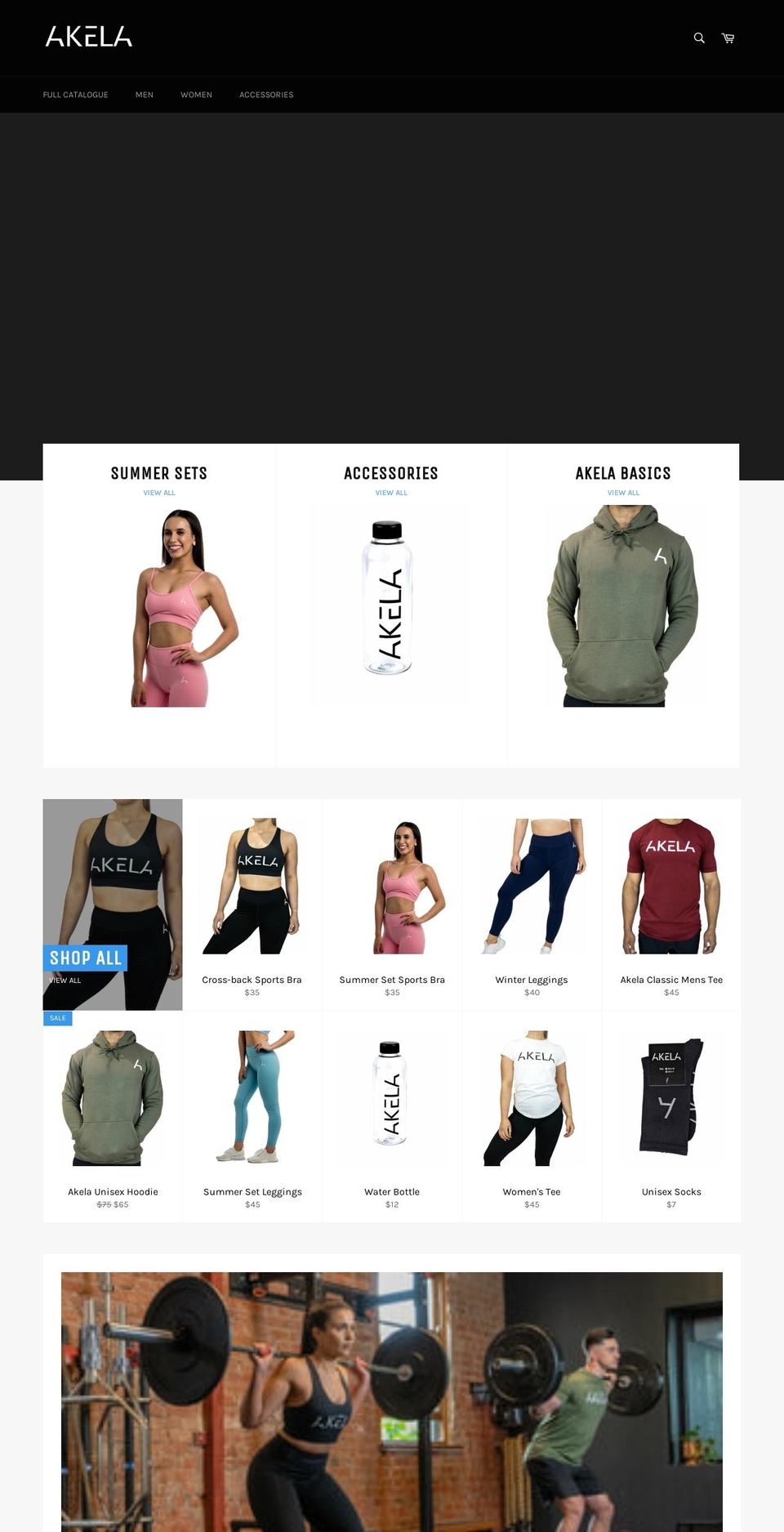akelaapparel.com shopify website screenshot