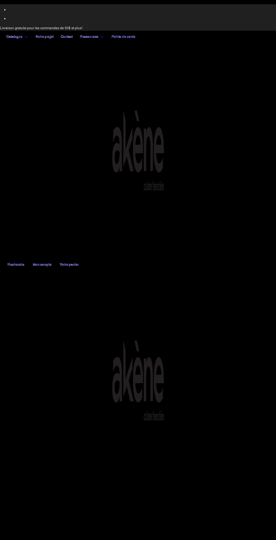 akene.ca shopify website screenshot